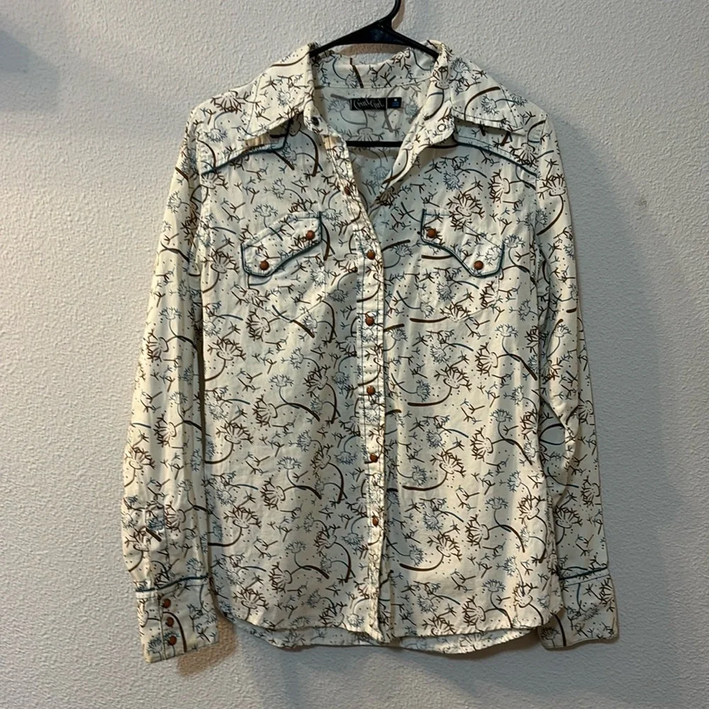 Cruel Girl western snap button down size medium - Picture 1 of 7